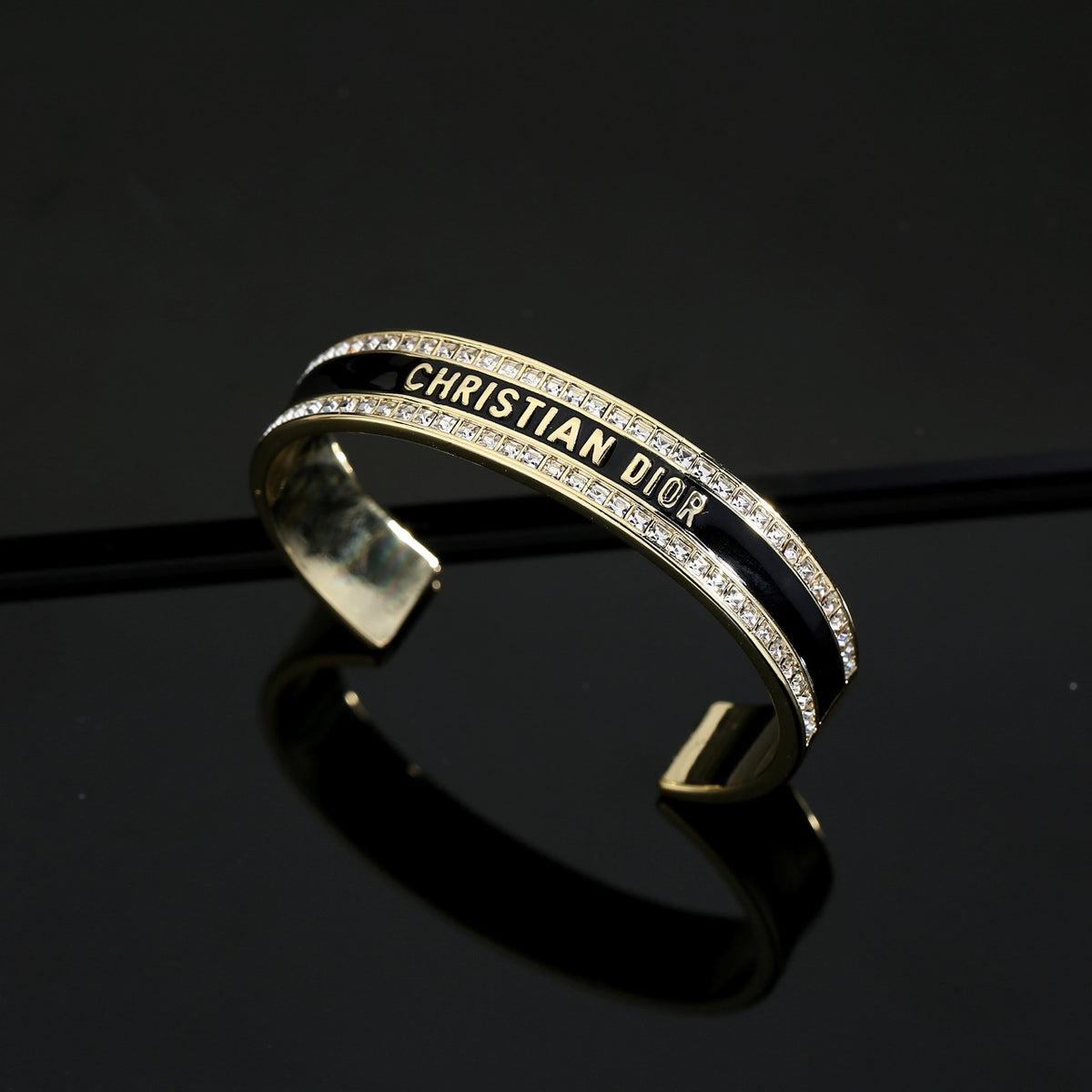 white gold Bangle for women - alternate angle view 6