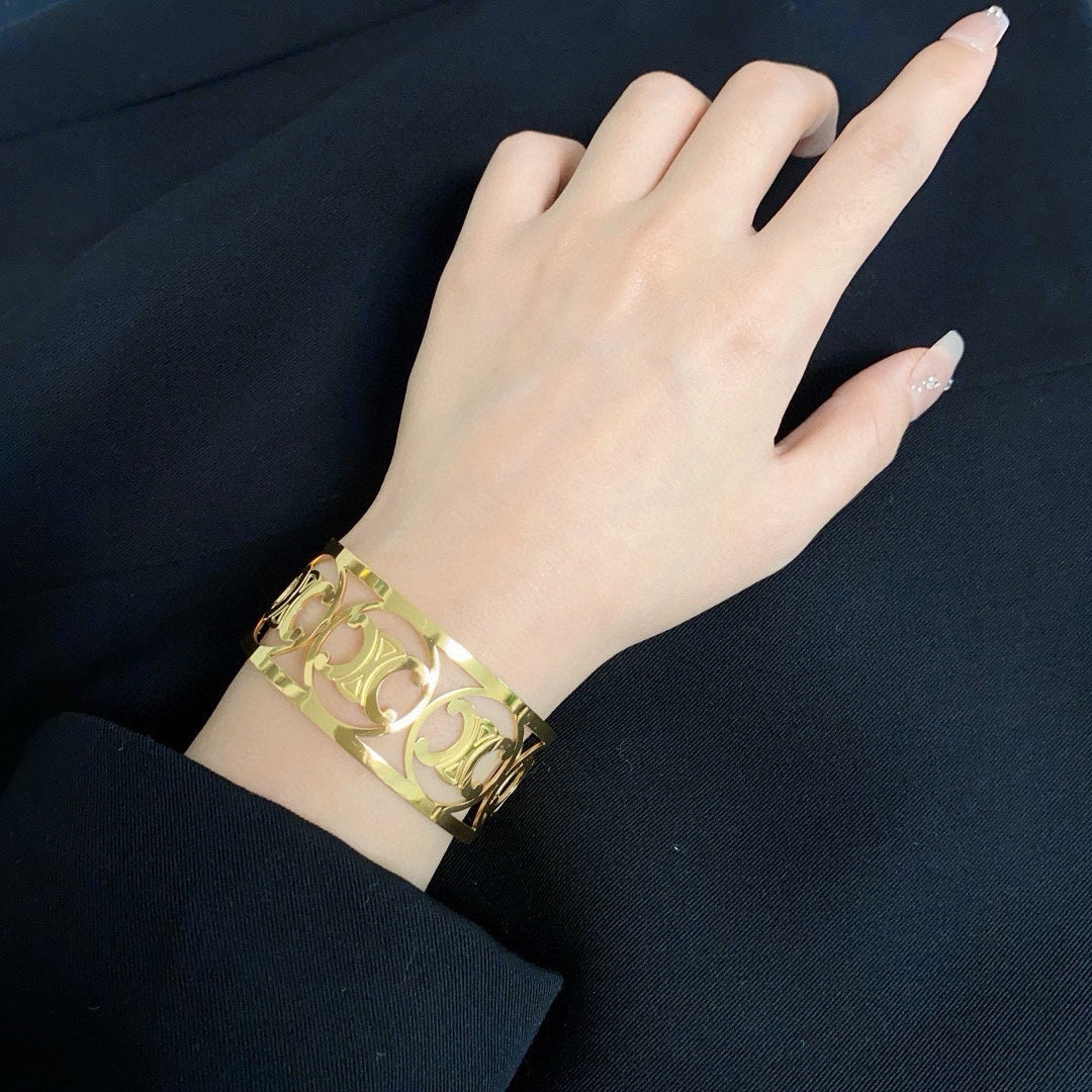 hollow Bangle for women - alternate angle view 2