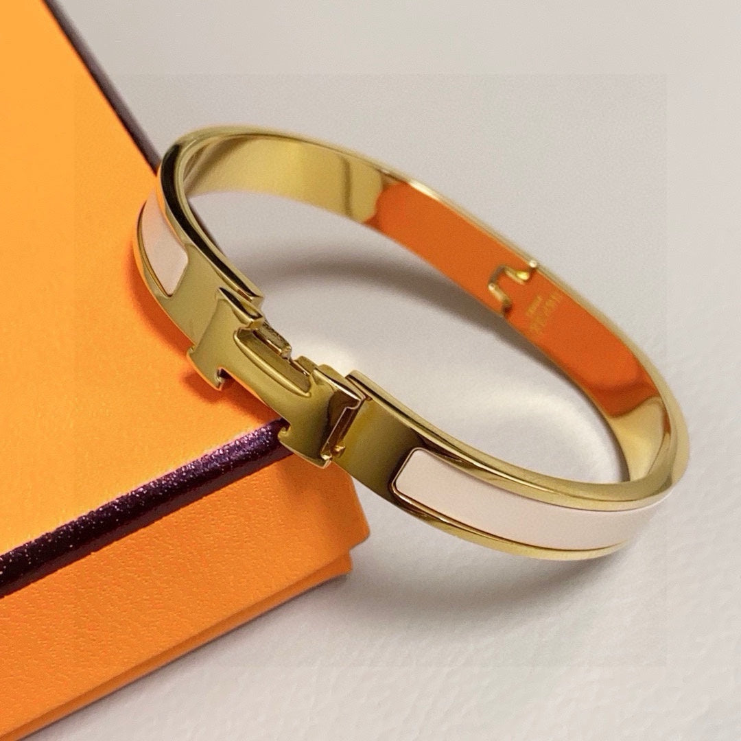 tan enamel versatile Bangle for women - alternate angle view 6