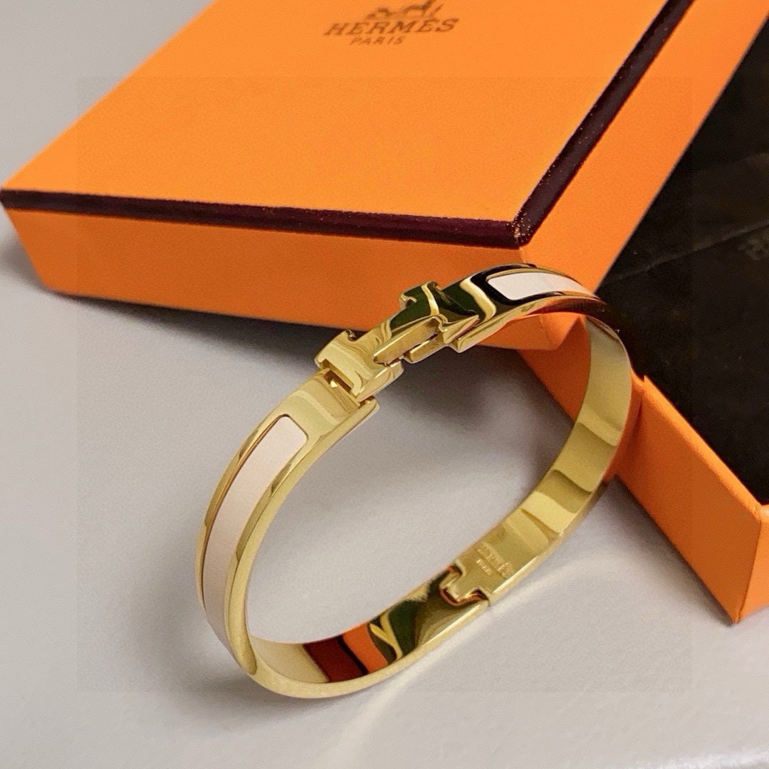 tan enamel versatile Bangle for women - alternate angle view 7