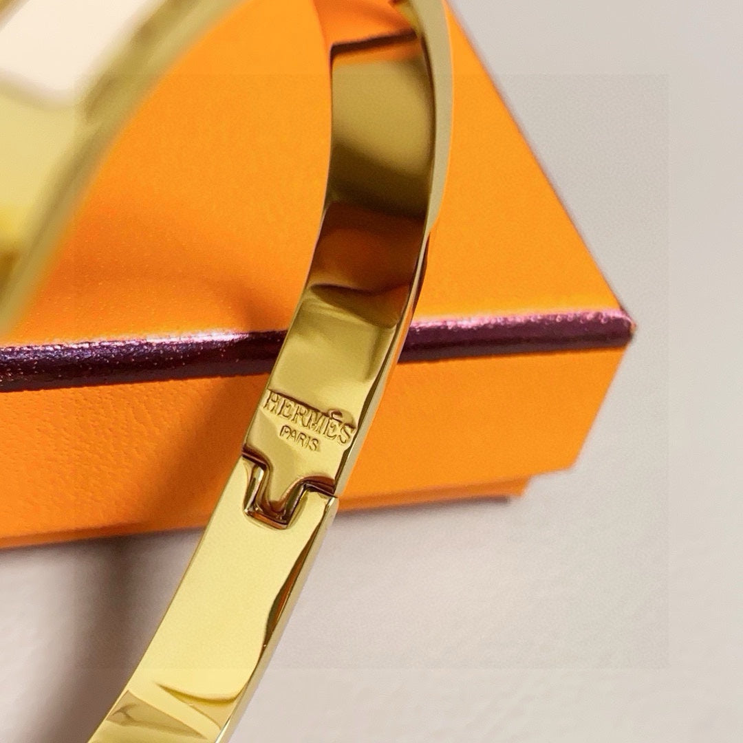 tan enamel versatile Bangle for women - alternate angle view 5