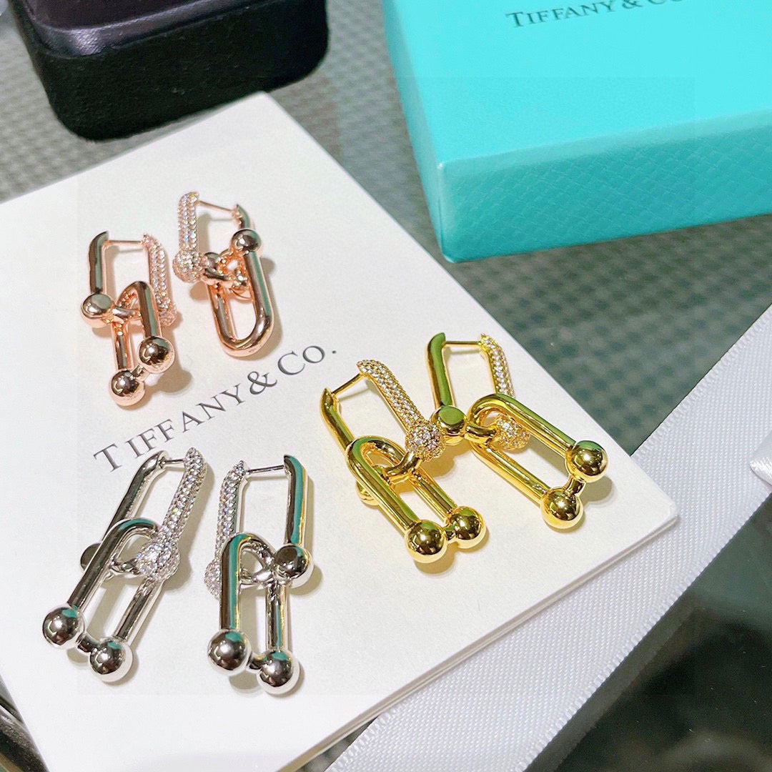 rose gold crystal rose Drop Earrings for women - alternate angle view 9