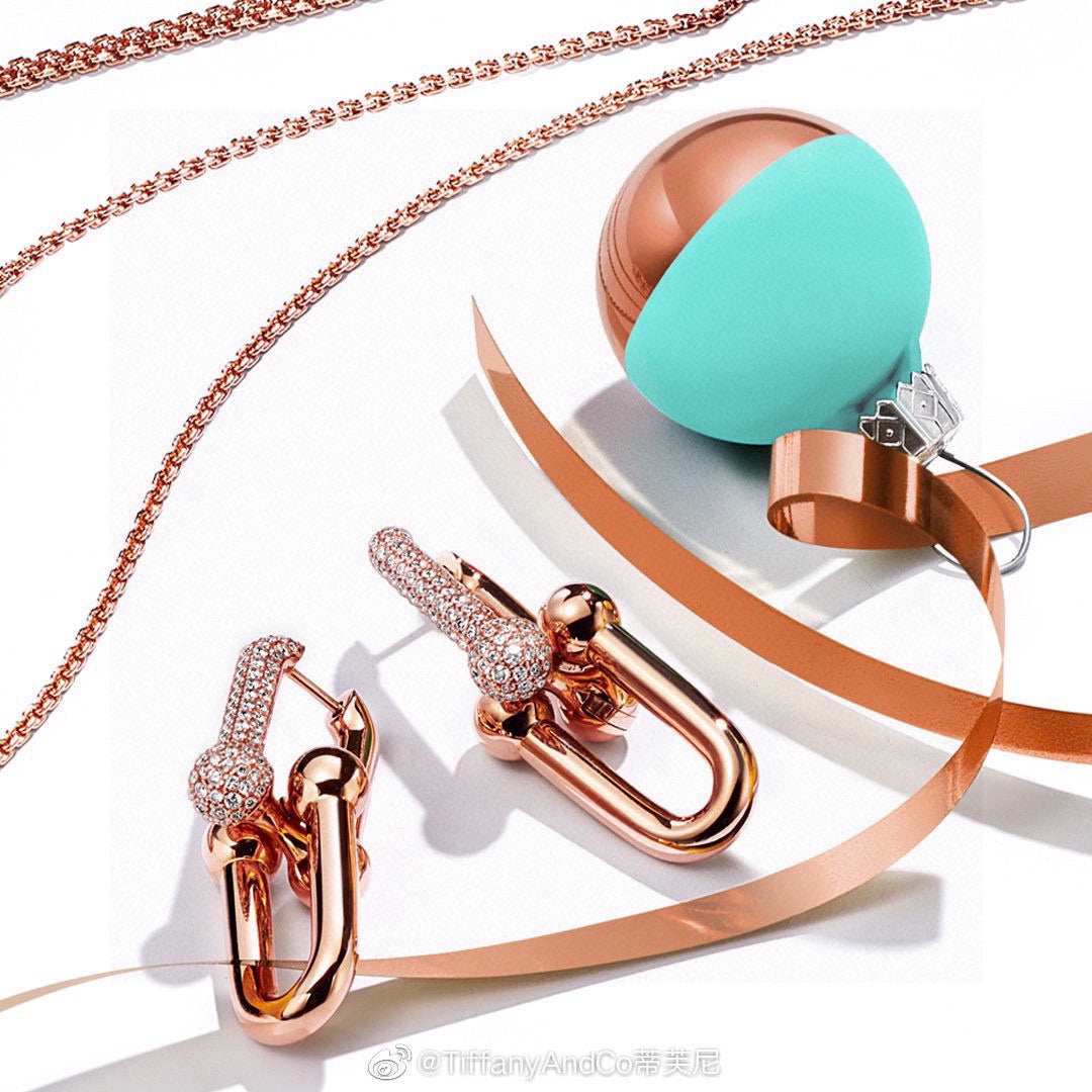 rose gold crystal rose Drop Earrings for women - alternate angle view 4
