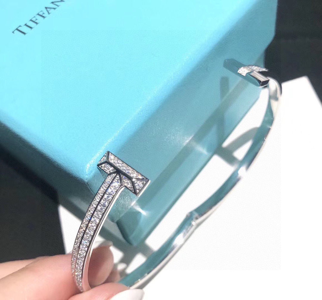 rose gold crystal rose Bangle for women - alternate angle view 7