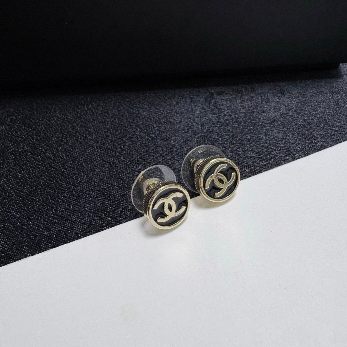 gold minimalist Drop Earrings for women - alternate angle view 4