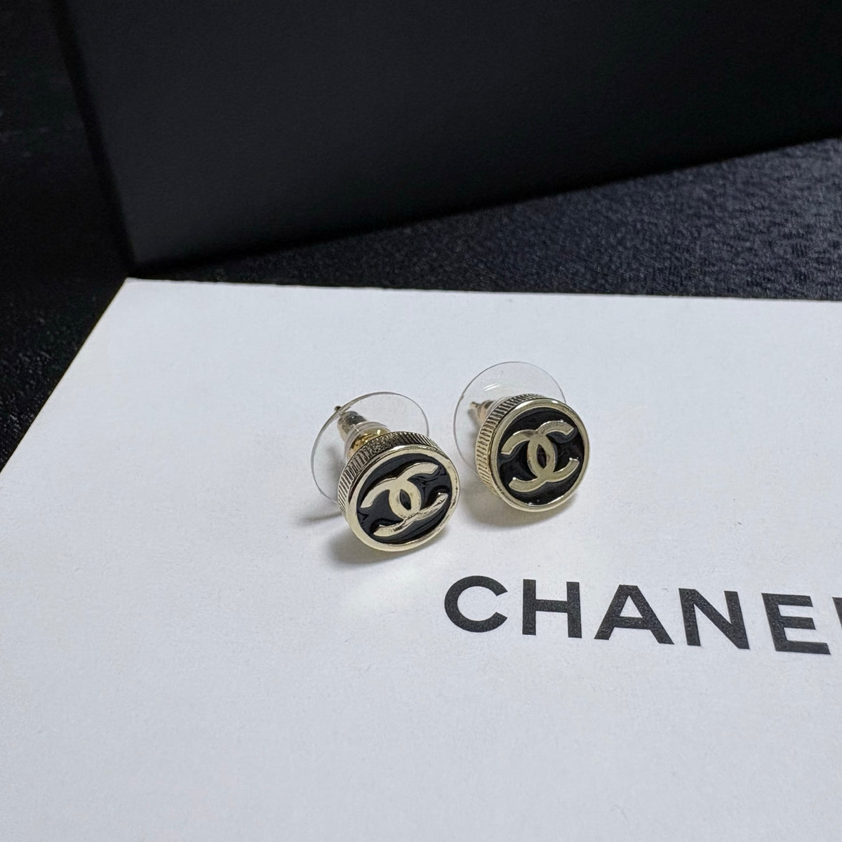 gold minimalist Drop Earrings for women - alternate angle view 6
