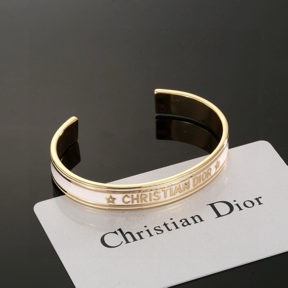white gold Bangle for women - product detail view