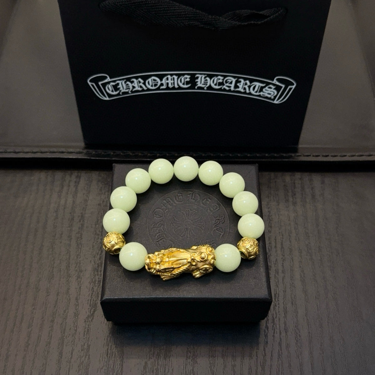 antique cross Bracelet for men - alternate angle view 3