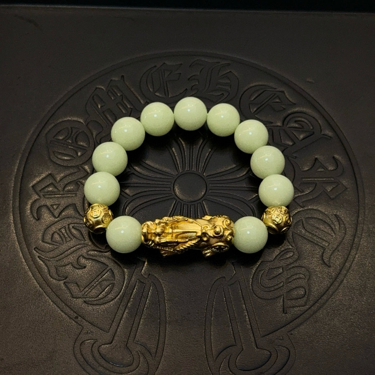 antique cross Bracelet for men - alternate angle view 5