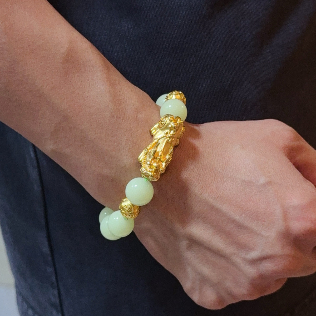 antique cross Bracelet for men - product detail view