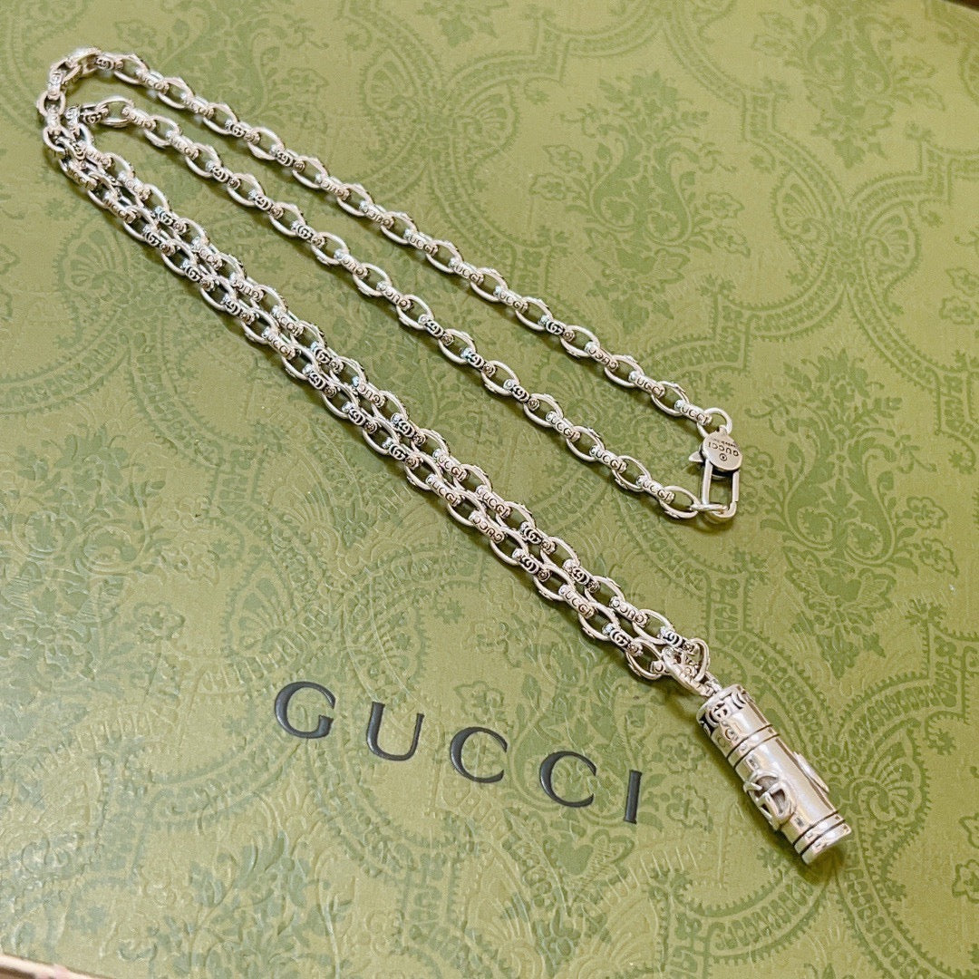 antique double g Necklace for women - alternate angle view 7