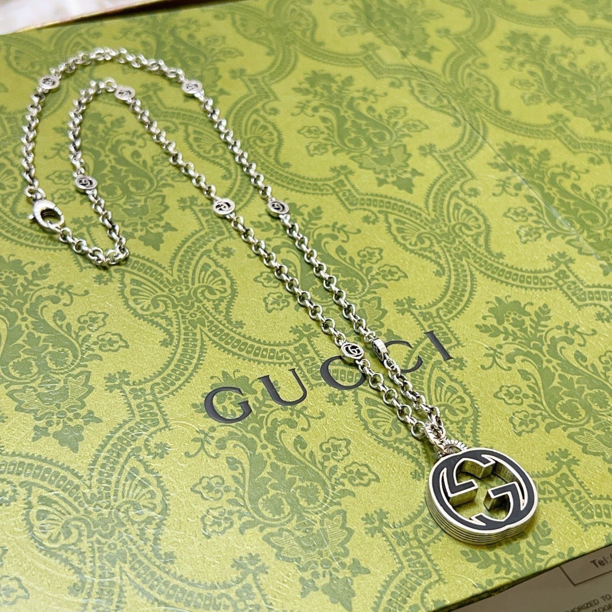 antique chain Necklace for women - product detail view