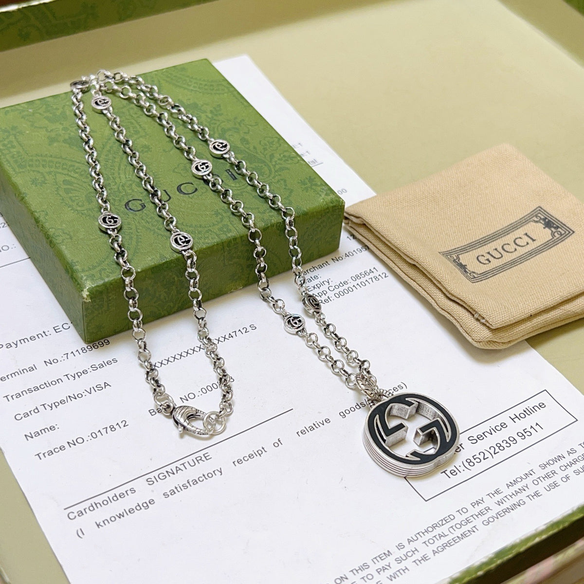 antique chain Necklace for women - alternate angle view 6