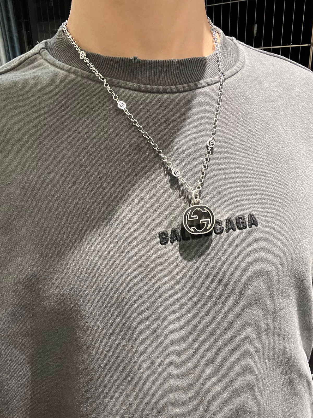 antique chain Necklace for women - alternate angle view 5