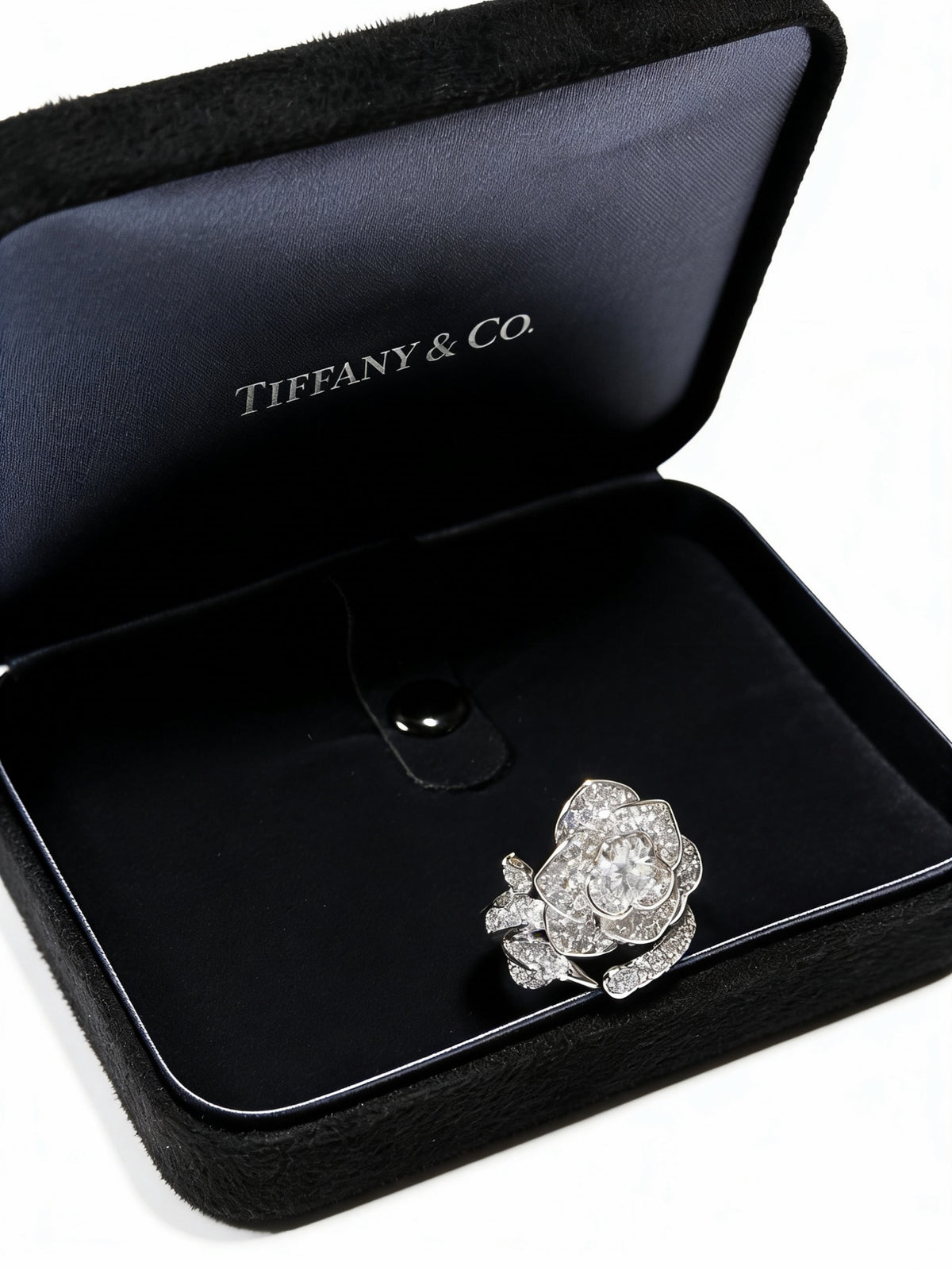 gold crystal minimalist Ring for women - alternate angle view 3