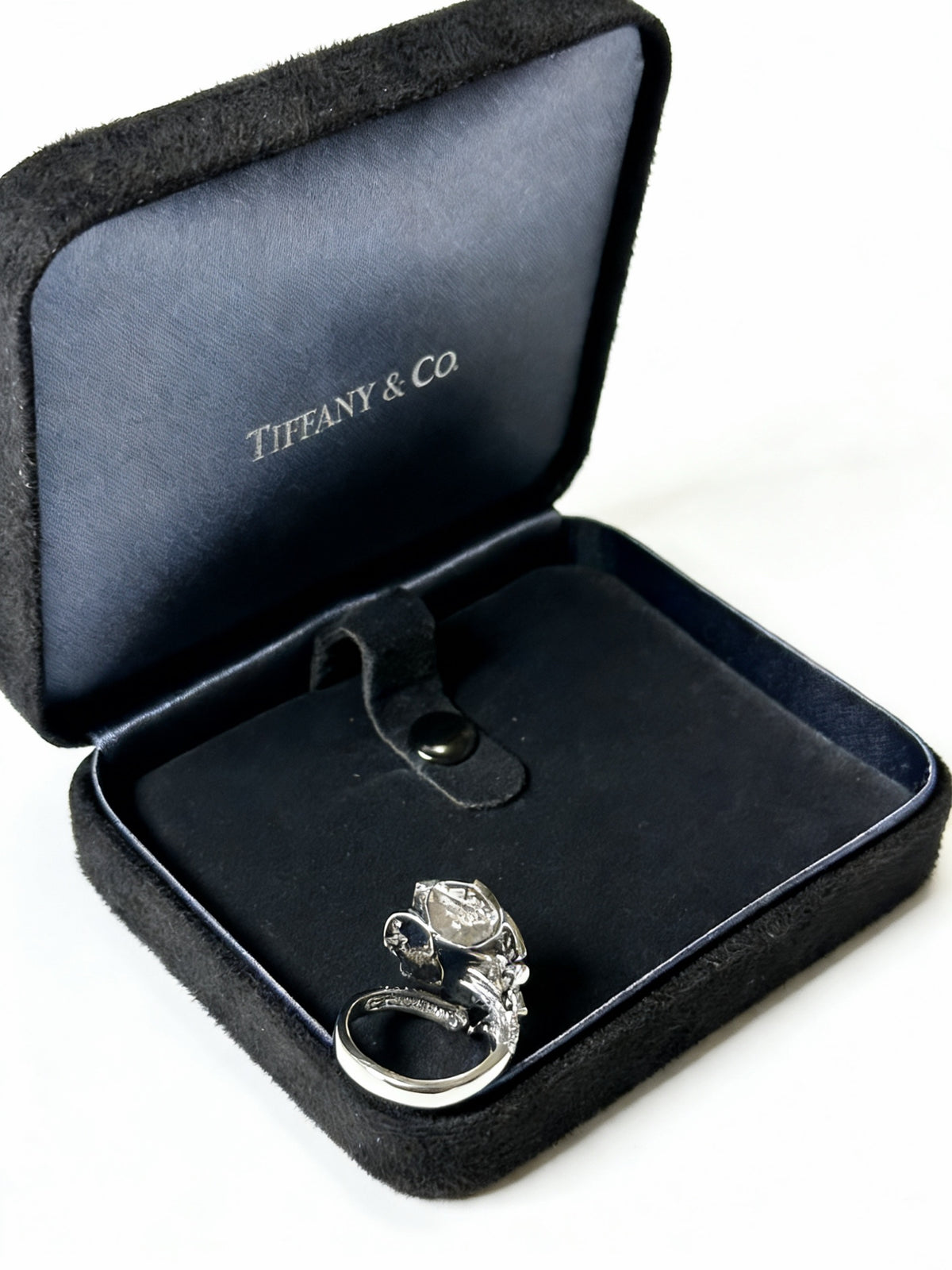 gold crystal minimalist Ring for women - alternate angle view 5