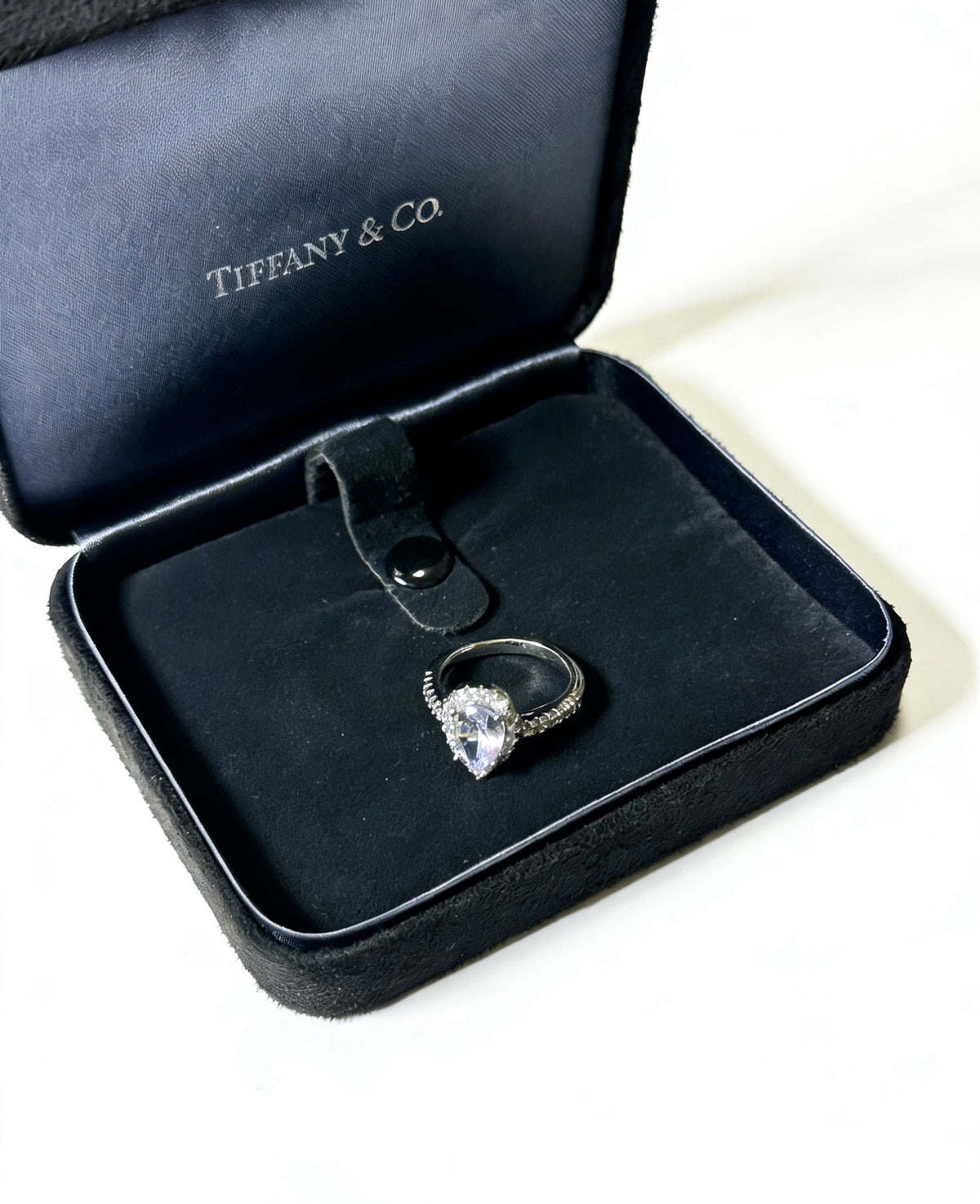 gold crystal minimalist Ring for women - alternate angle view 2