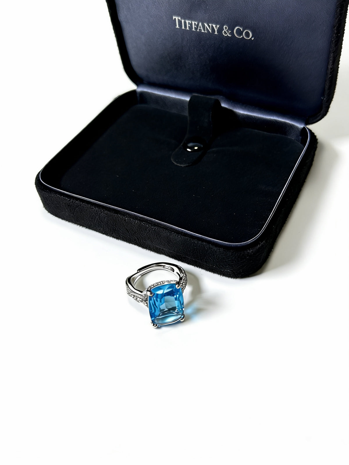 gold crystal minimalist Ring for women - alternate angle view 5