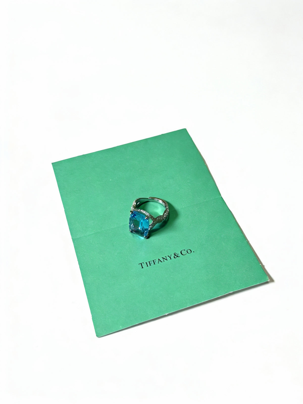 gold crystal minimalist Ring for women - alternate angle view 6
