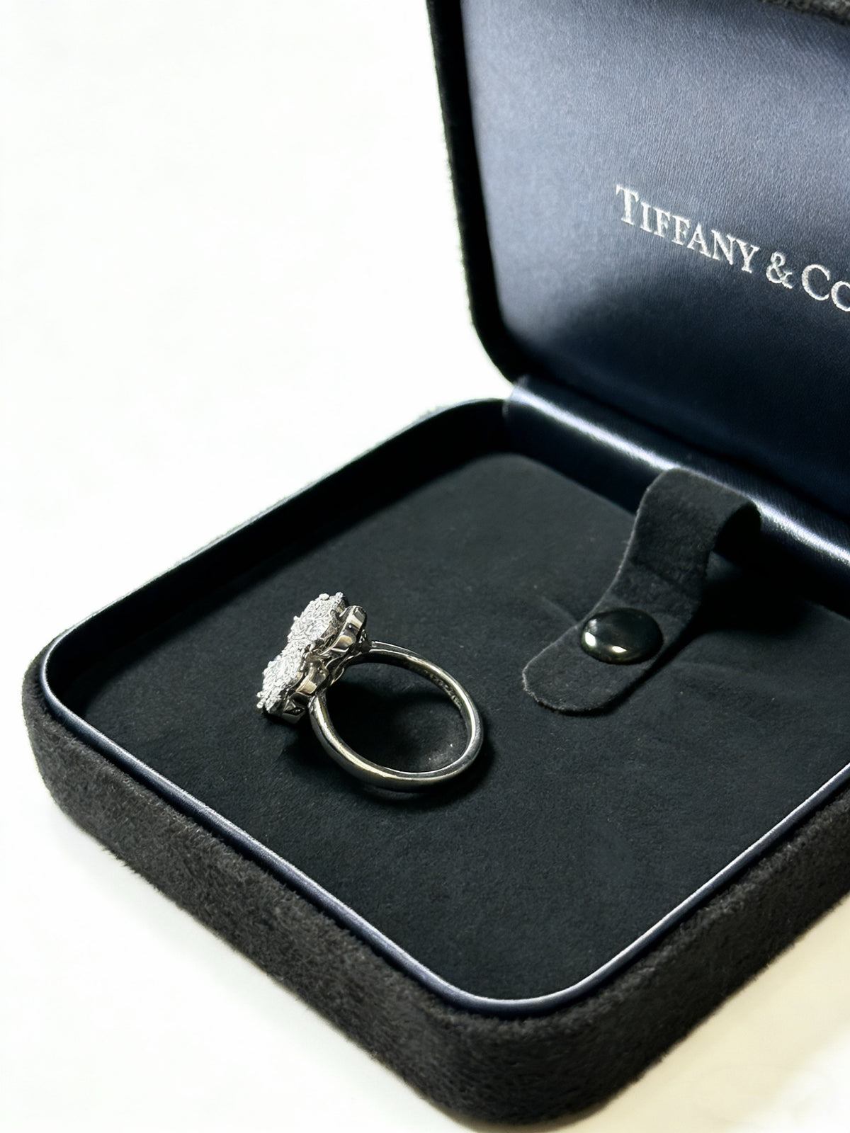 gold crystal minimalist Ring for women - alternate angle view 4