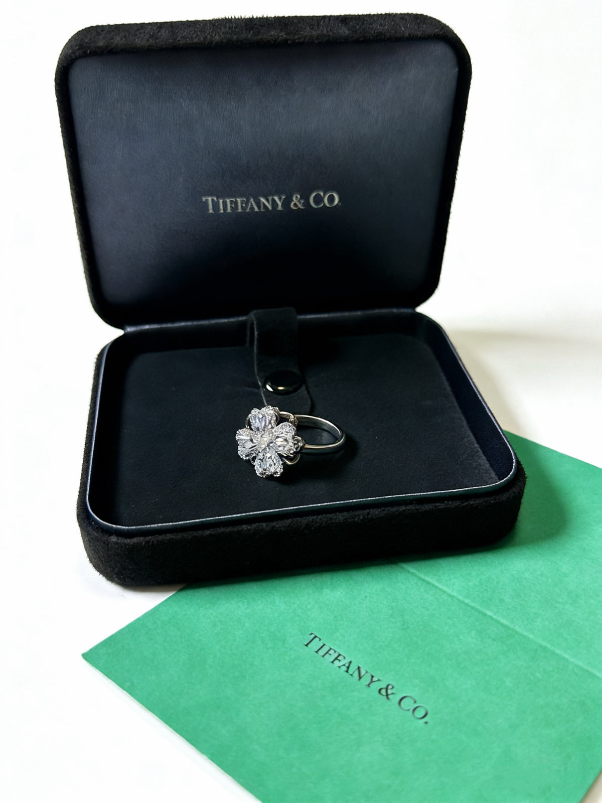 gold crystal minimalist Ring for women - alternate angle view 3