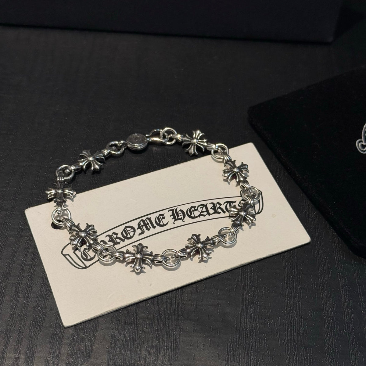 antique crystal cross Bracelet for women - alternate angle view 7