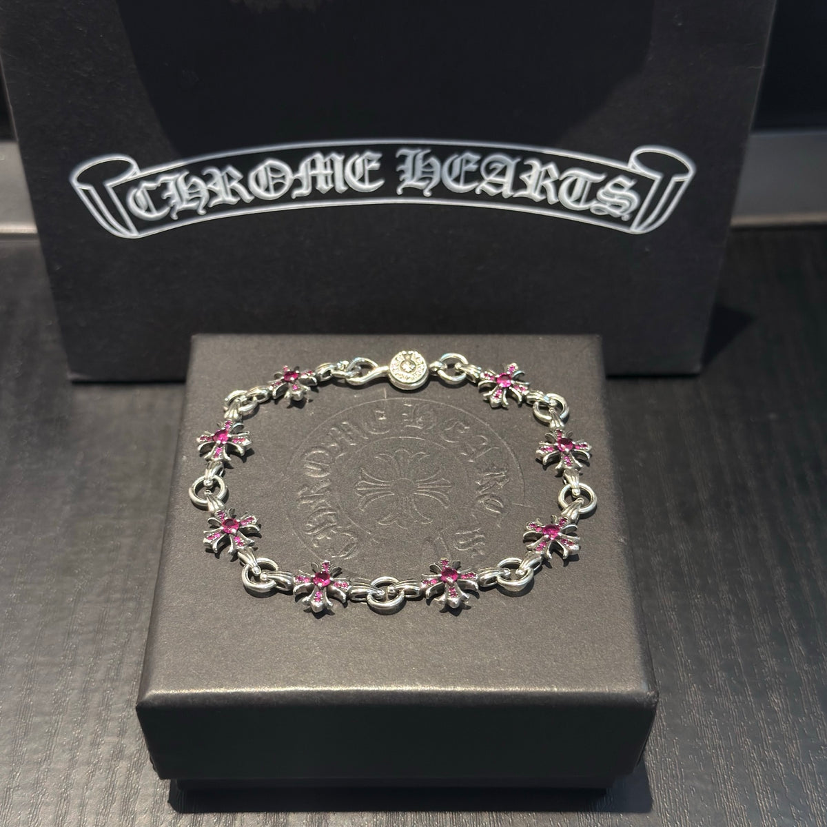 antique crystal cross Bracelet for women - product detail view