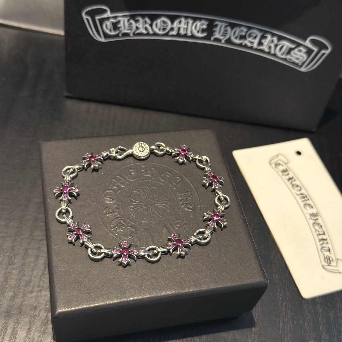 antique crystal cross Bracelet for women - alternate angle view 3