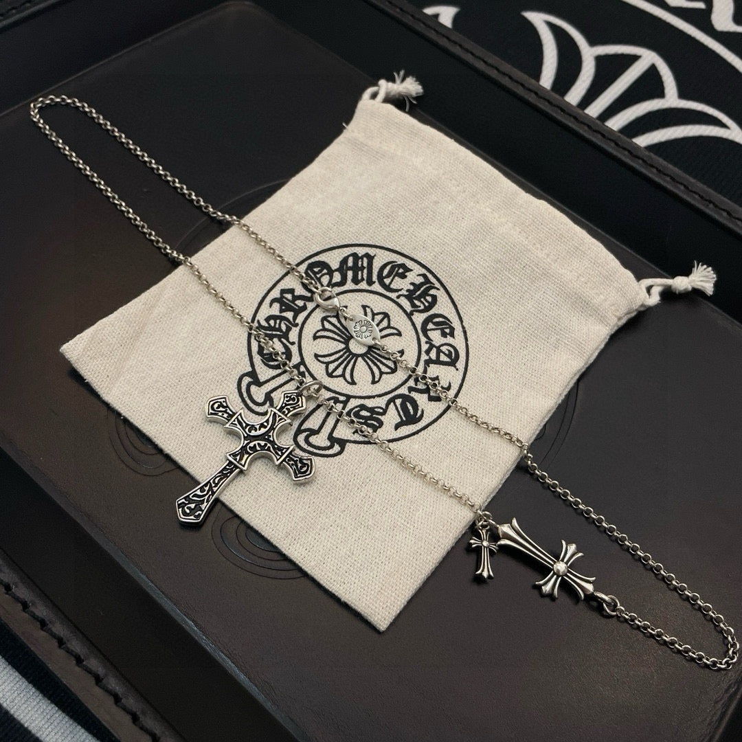 antique cross Pendant for men - alternate angle view 9