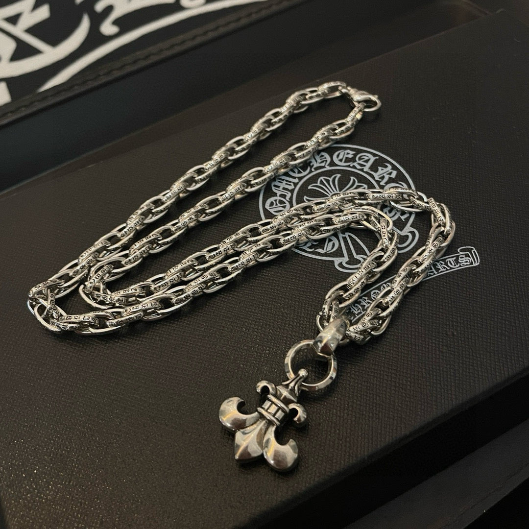 antique crystal cross Pendant for men - alternate angle view 5