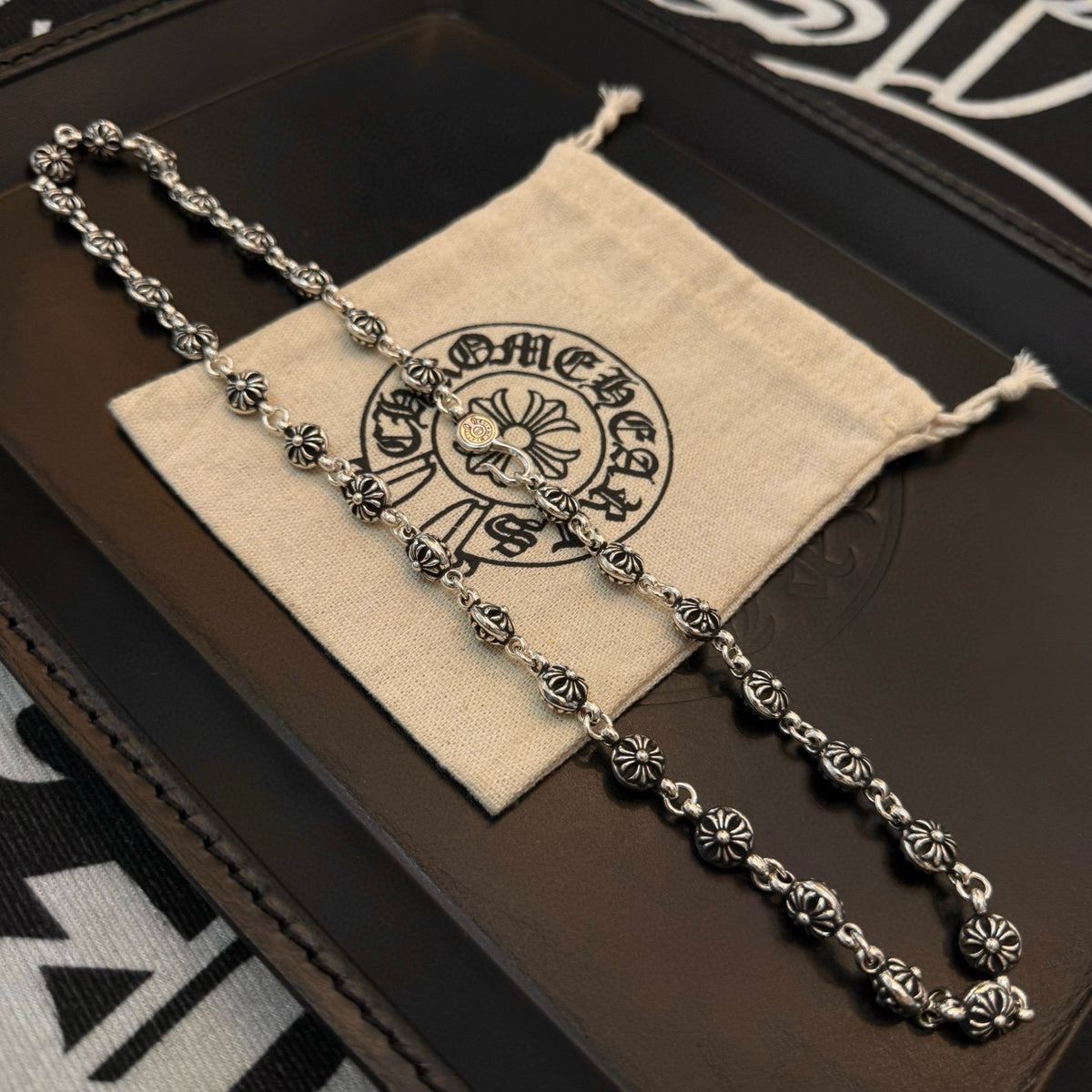 antique cross Necklace for men - alternate angle view 9