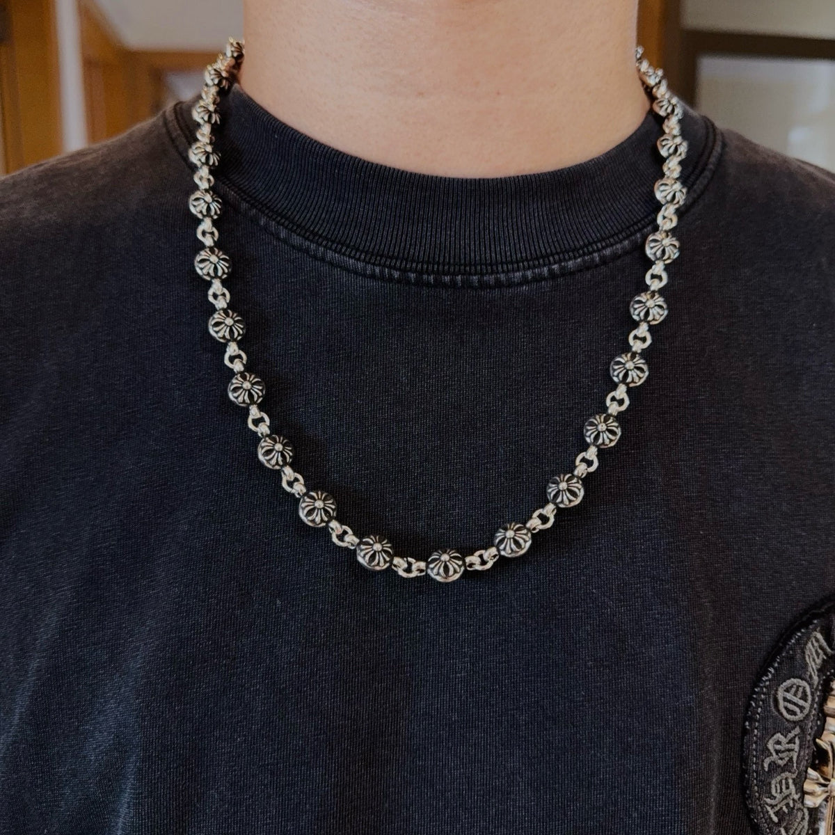 antique cross Necklace for men - product detail view