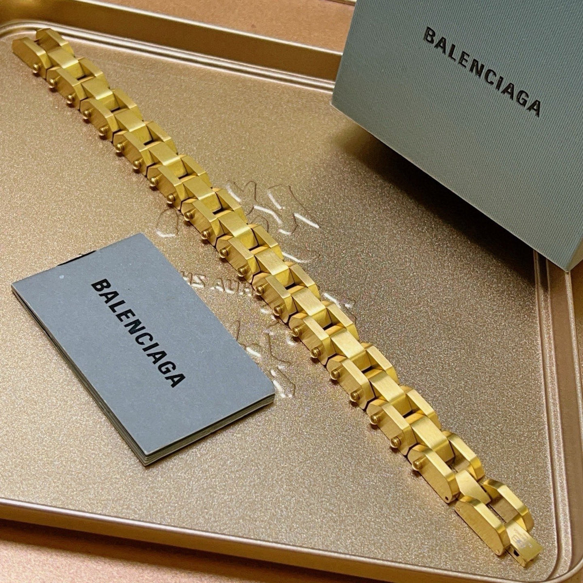 gold unique Bracelet for men - product detail view