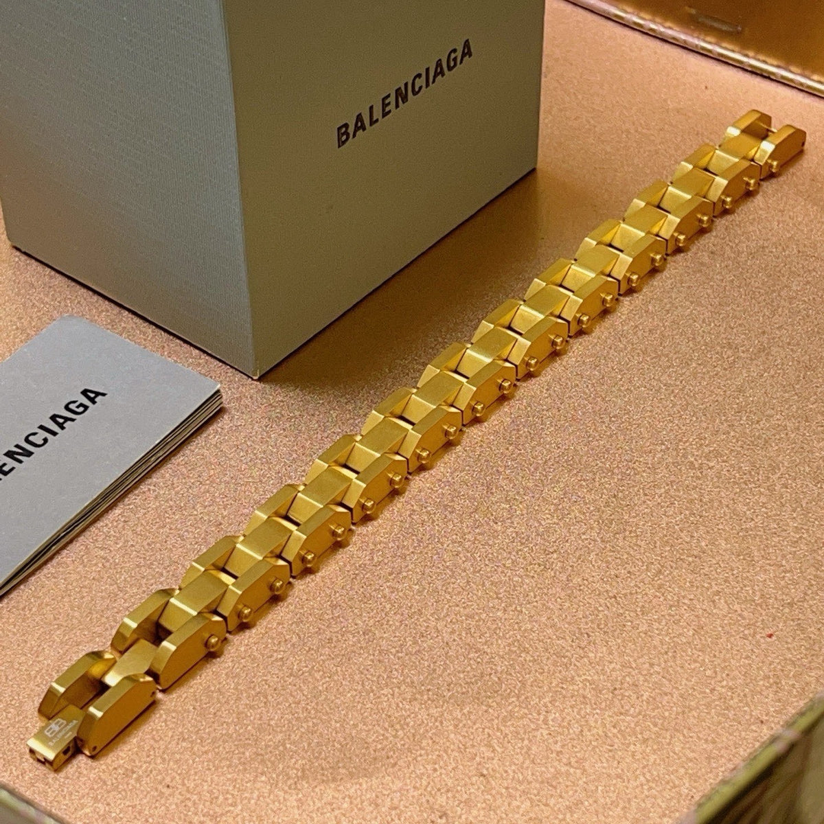 gold unique Bracelet for men - alternate angle view 8