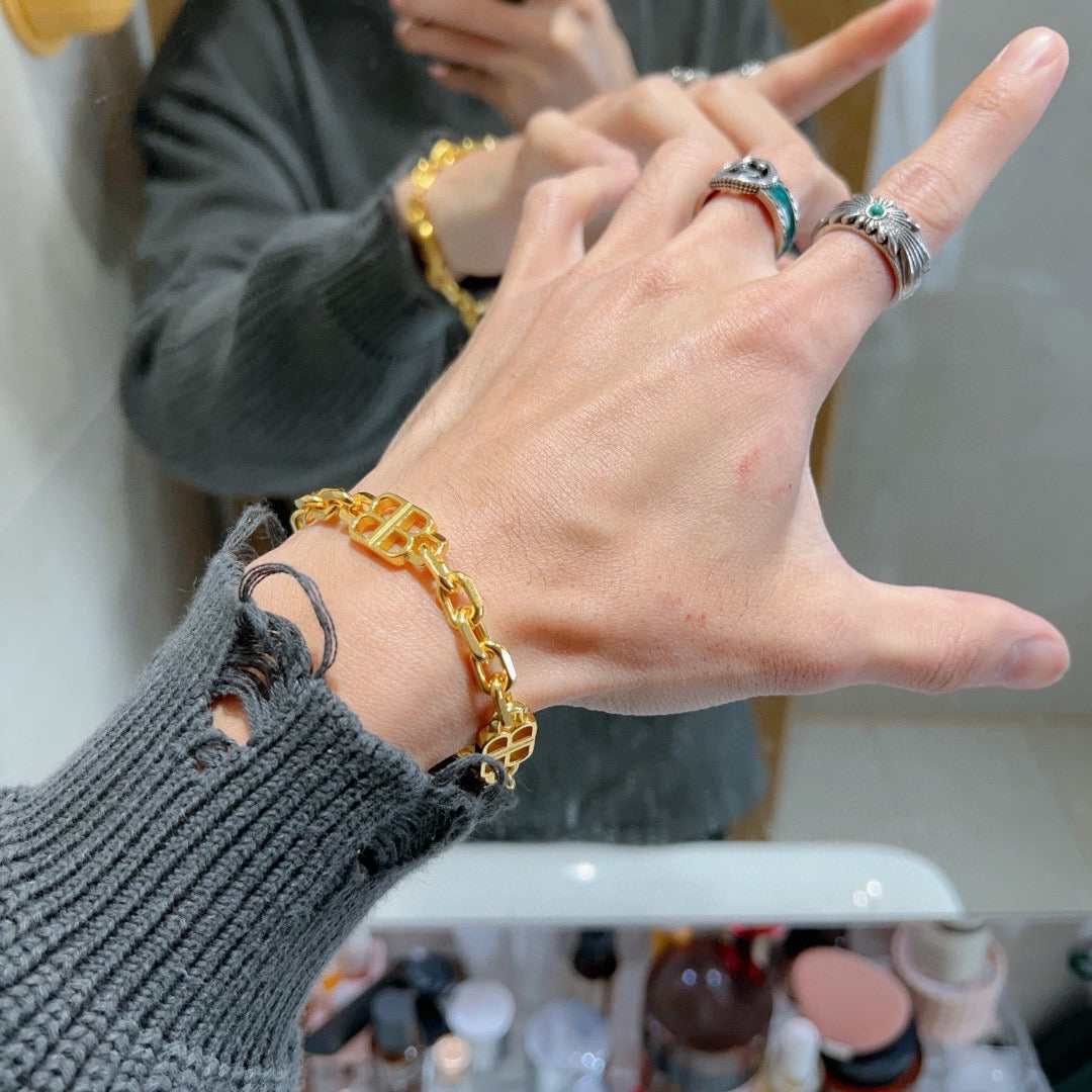beige unique Bracelet for men - alternate angle view 6