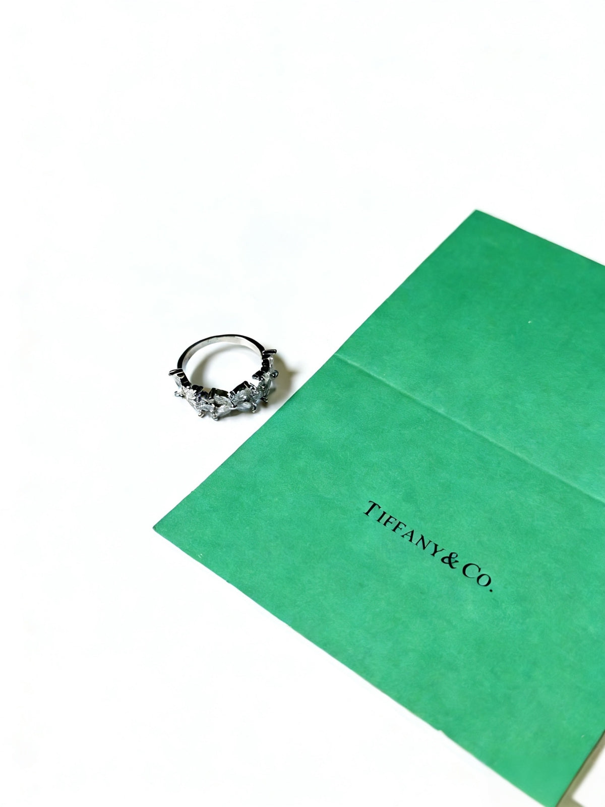 gold crystal minimalist Ring for women - alternate angle view 4