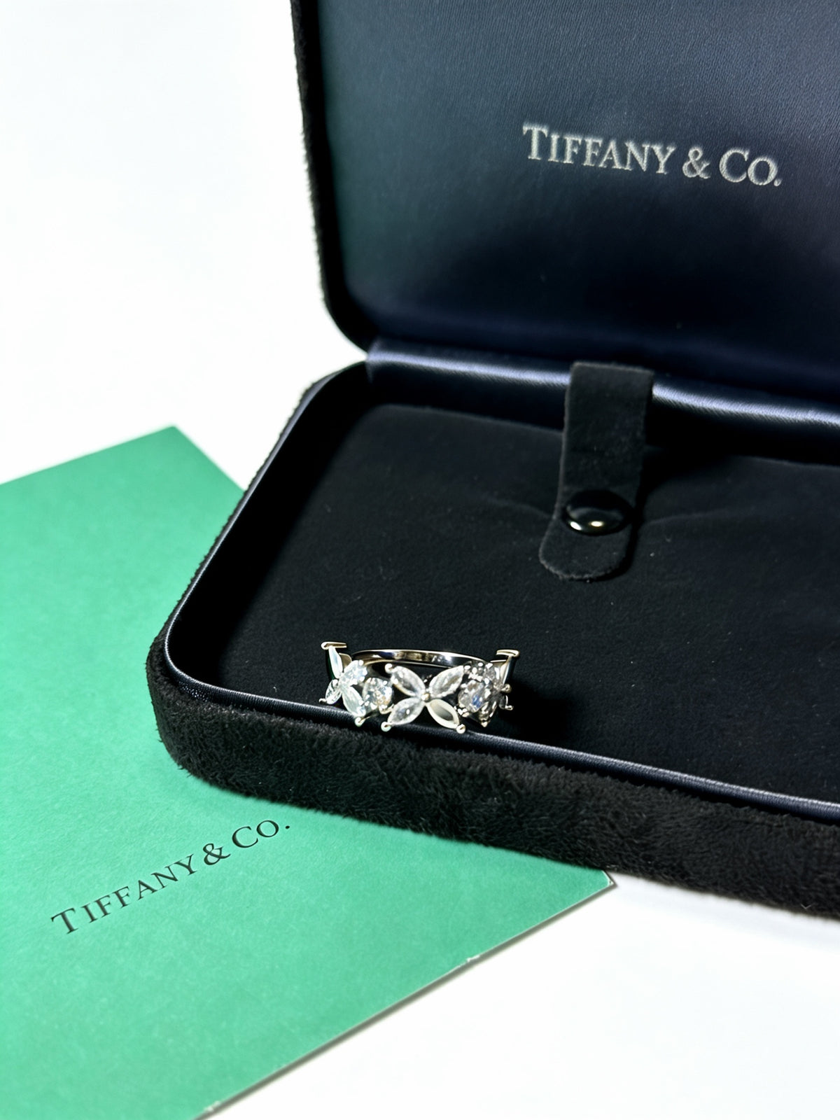 gold crystal minimalist Ring for women - alternate angle view 7