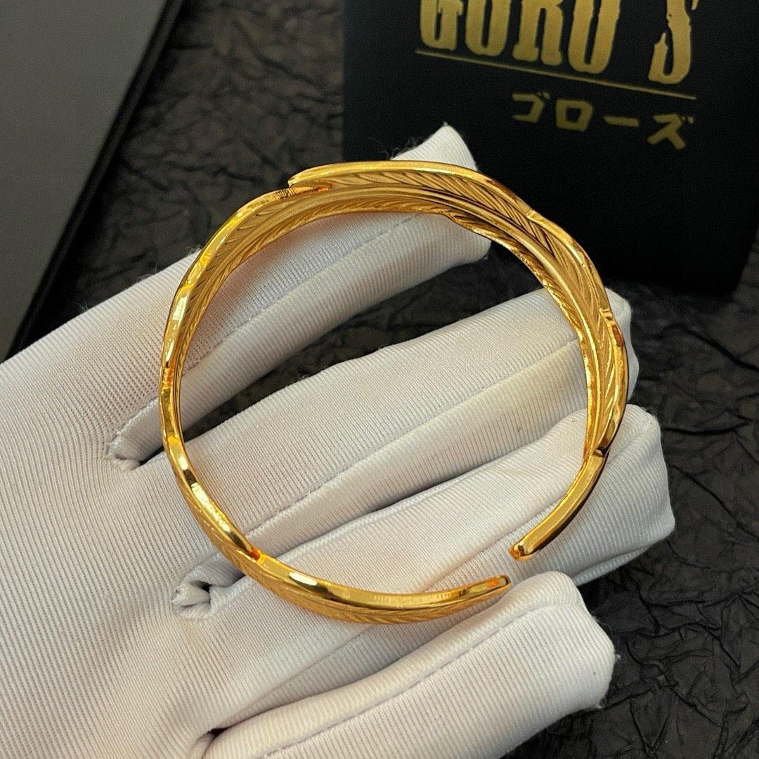 silver vintage Bangle for men - alternate angle view 2