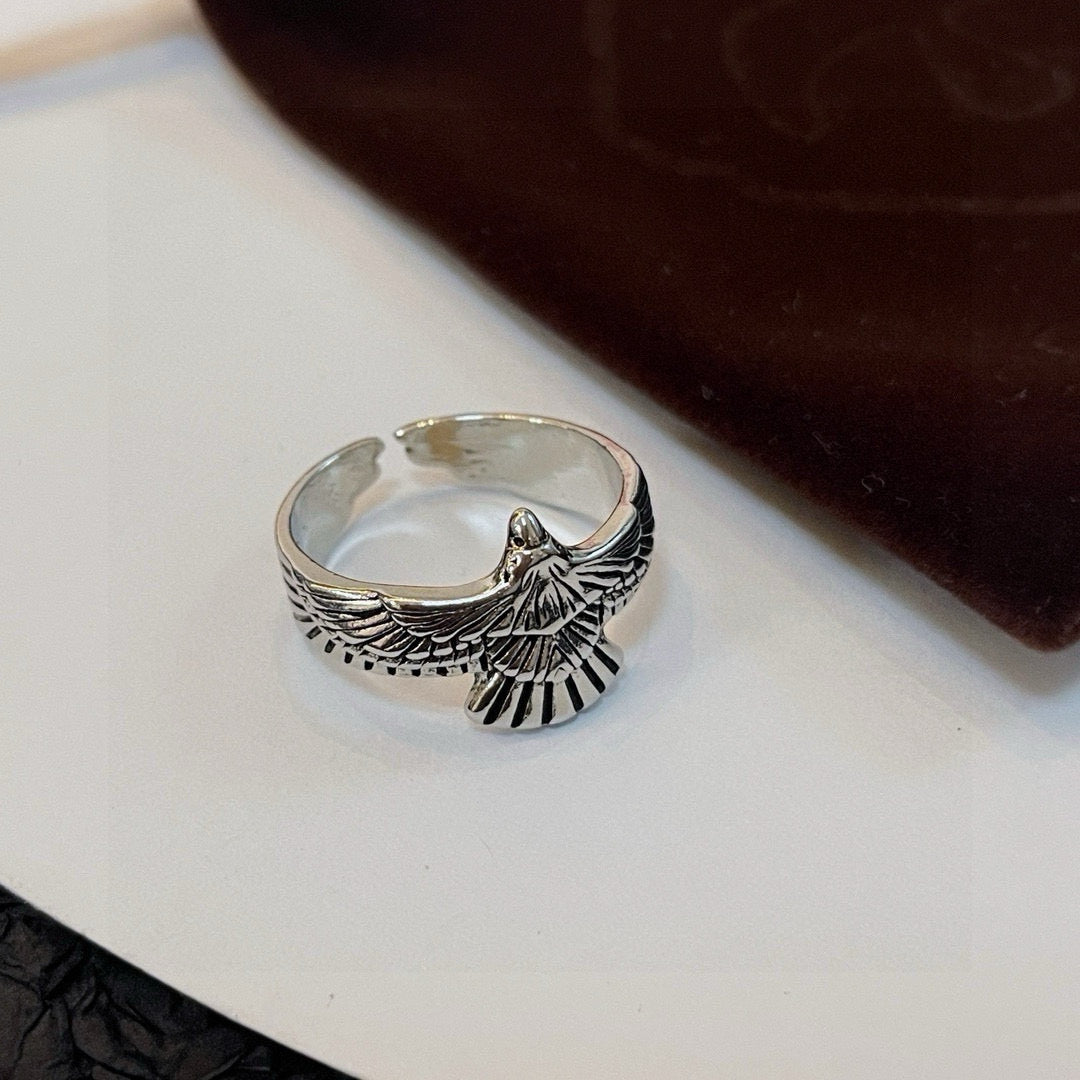 silver vintage Ring for men - alternate angle view 6