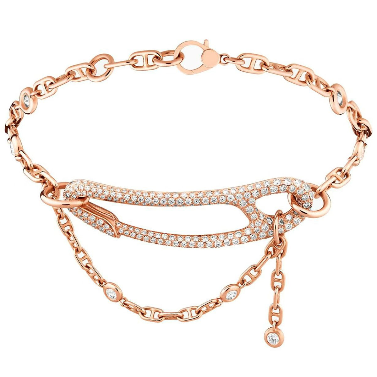 gold heart Bracelet for women - product detail view
