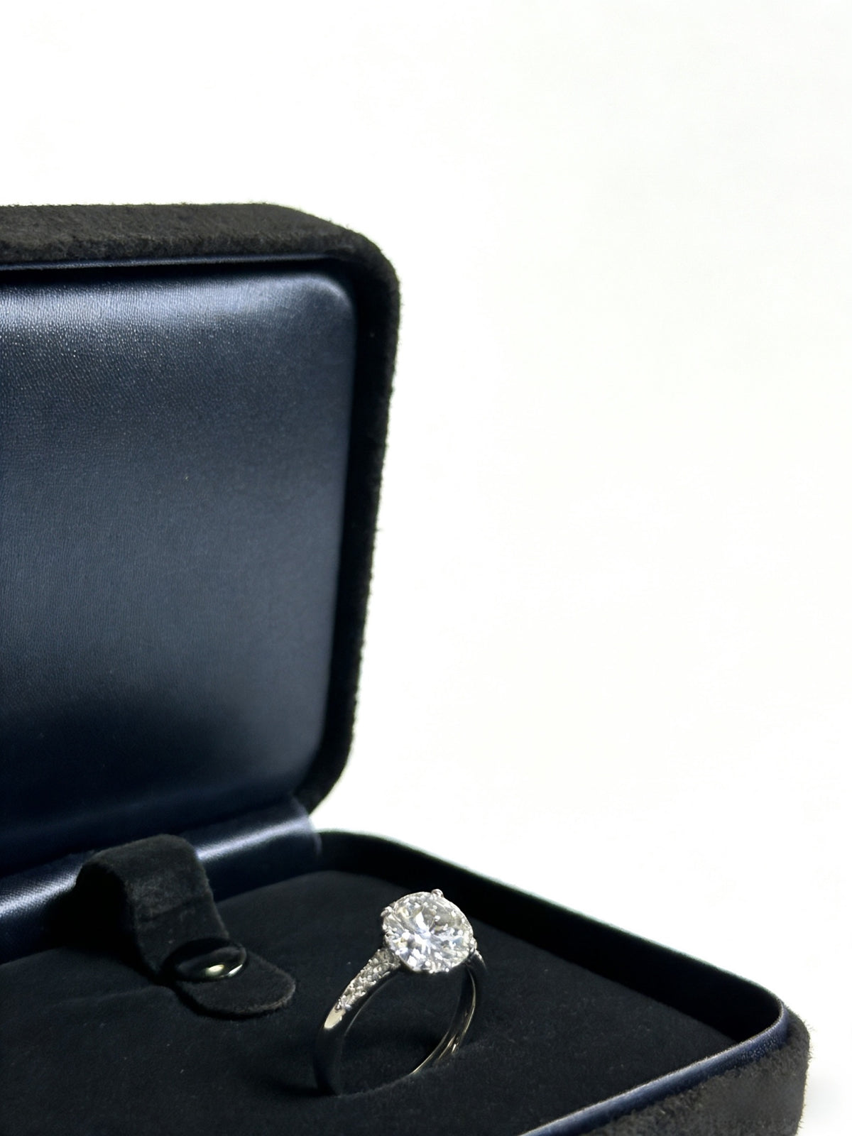 gold crystal minimalist Ring for women - alternate angle view 6