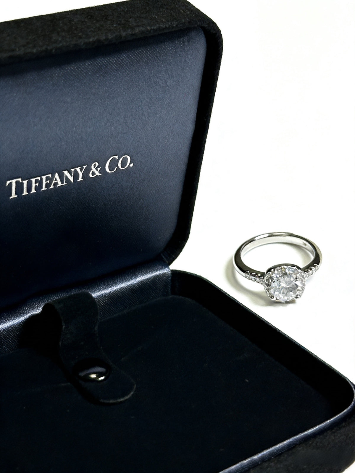 gold crystal minimalist Ring for women - alternate angle view 5