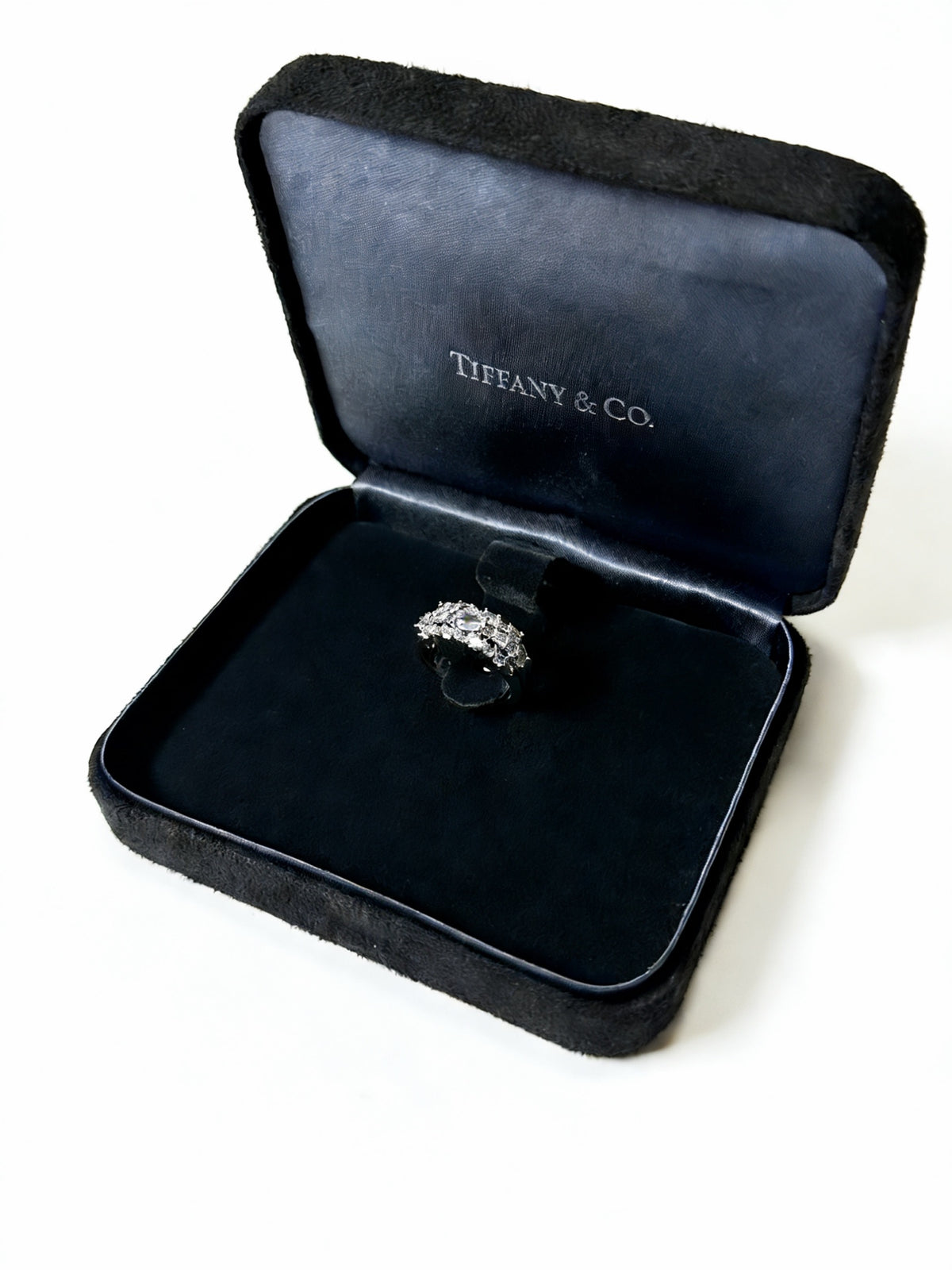 gold crystal minimalist Ring for women - alternate angle view 4