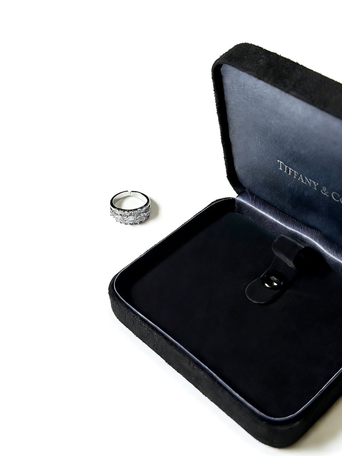 gold crystal minimalist Ring for women - alternate angle view 5