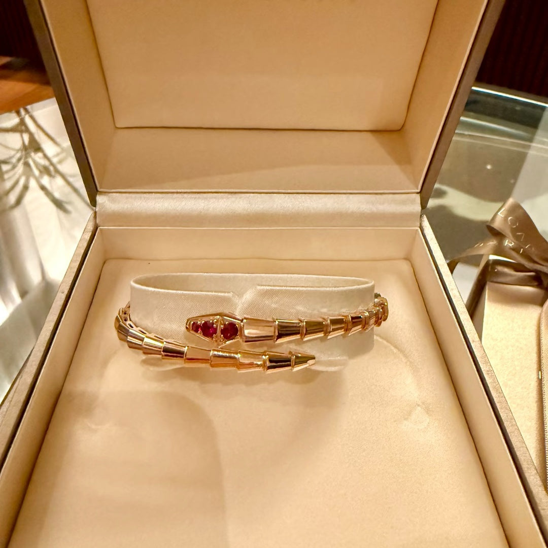 rose gold stone rose Bangle for women - alternate angle view 7