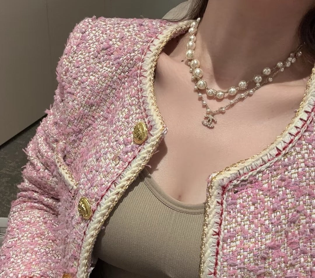 yellow brass pearl Sweater for women - alternate angle view 5