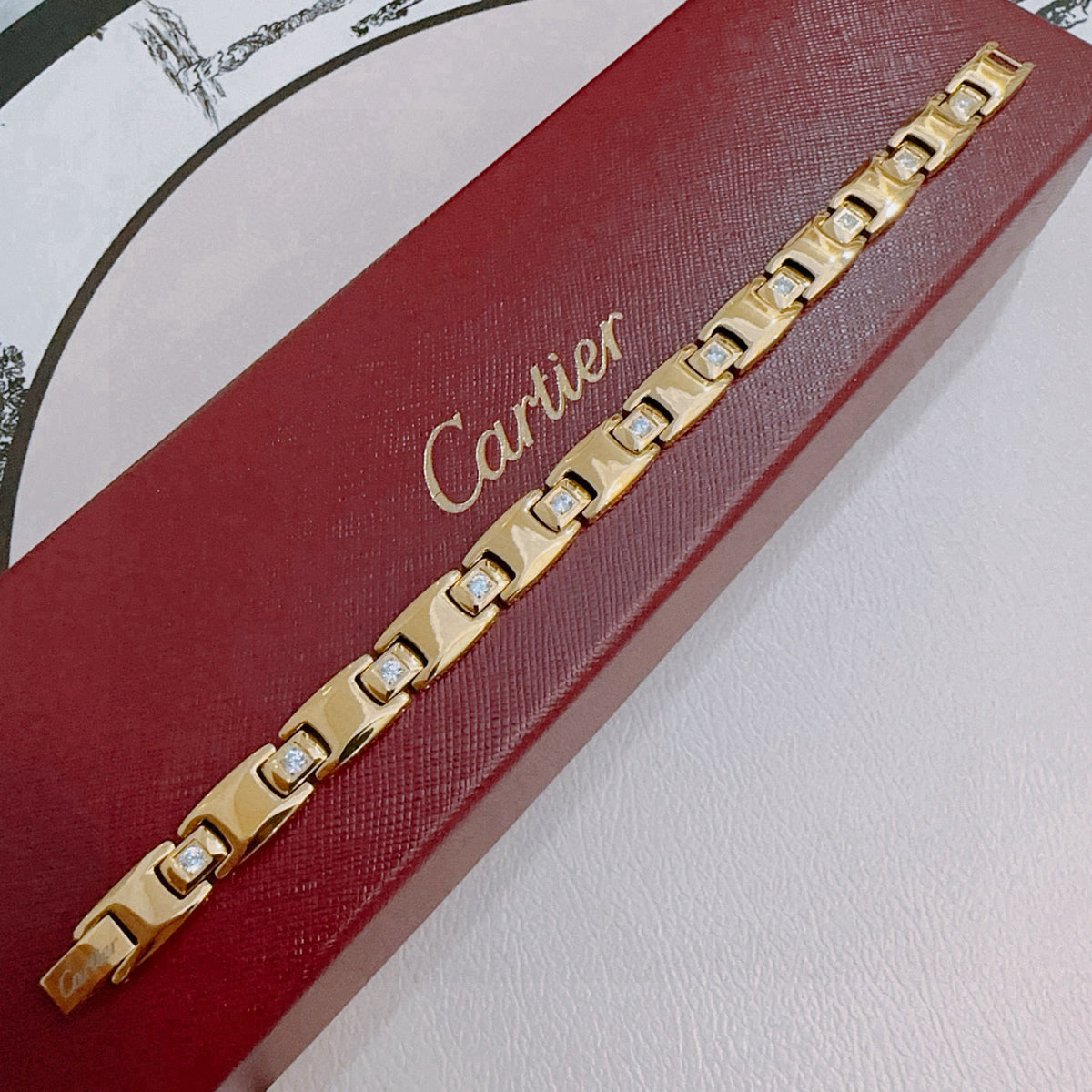 gold minimalist Ring for men - alternate angle view 2