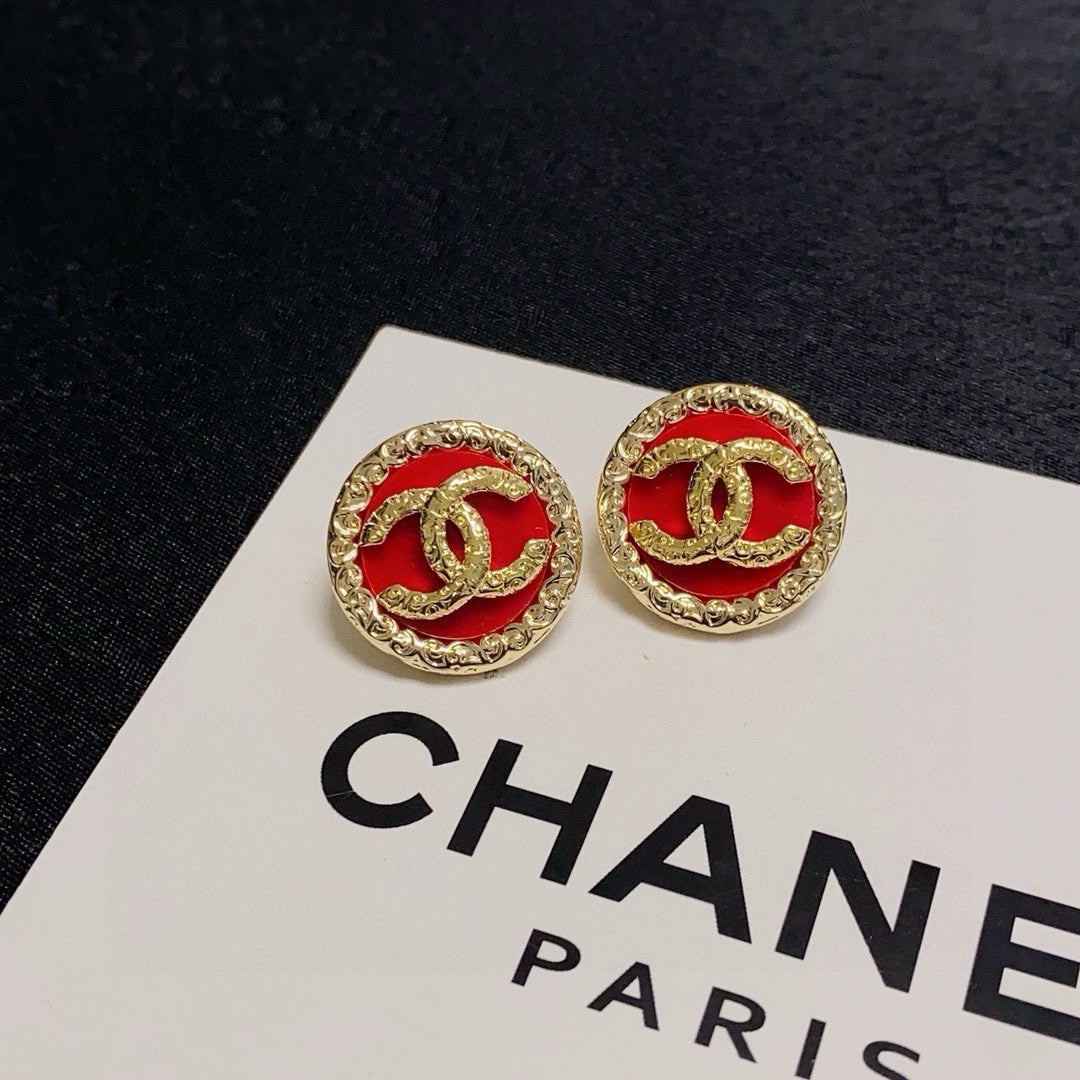 red sterling silver vintage Drop Earrings for women - alternate angle view 3