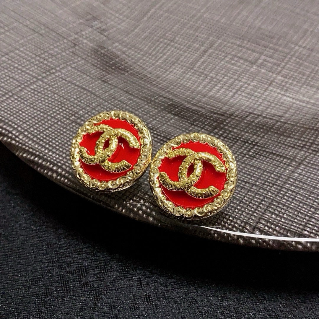 red sterling silver vintage Drop Earrings for women - alternate angle view 7