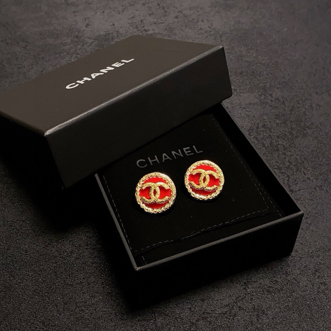 red sterling silver vintage Drop Earrings for women - alternate angle view 6